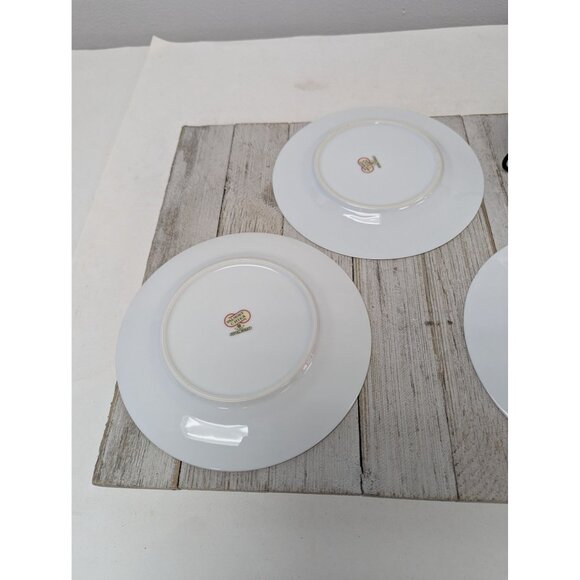 Vintage Valmont Royal Wheat Platinum Trim Set of 4 Bread Plates 6 1/2" - Picture 4 of 7